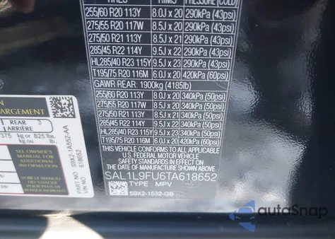 2026 Land Rover Range Rover Sport P400 Dynamic Se из США, поврежденный, VIN SAL1L9FU6TA618652